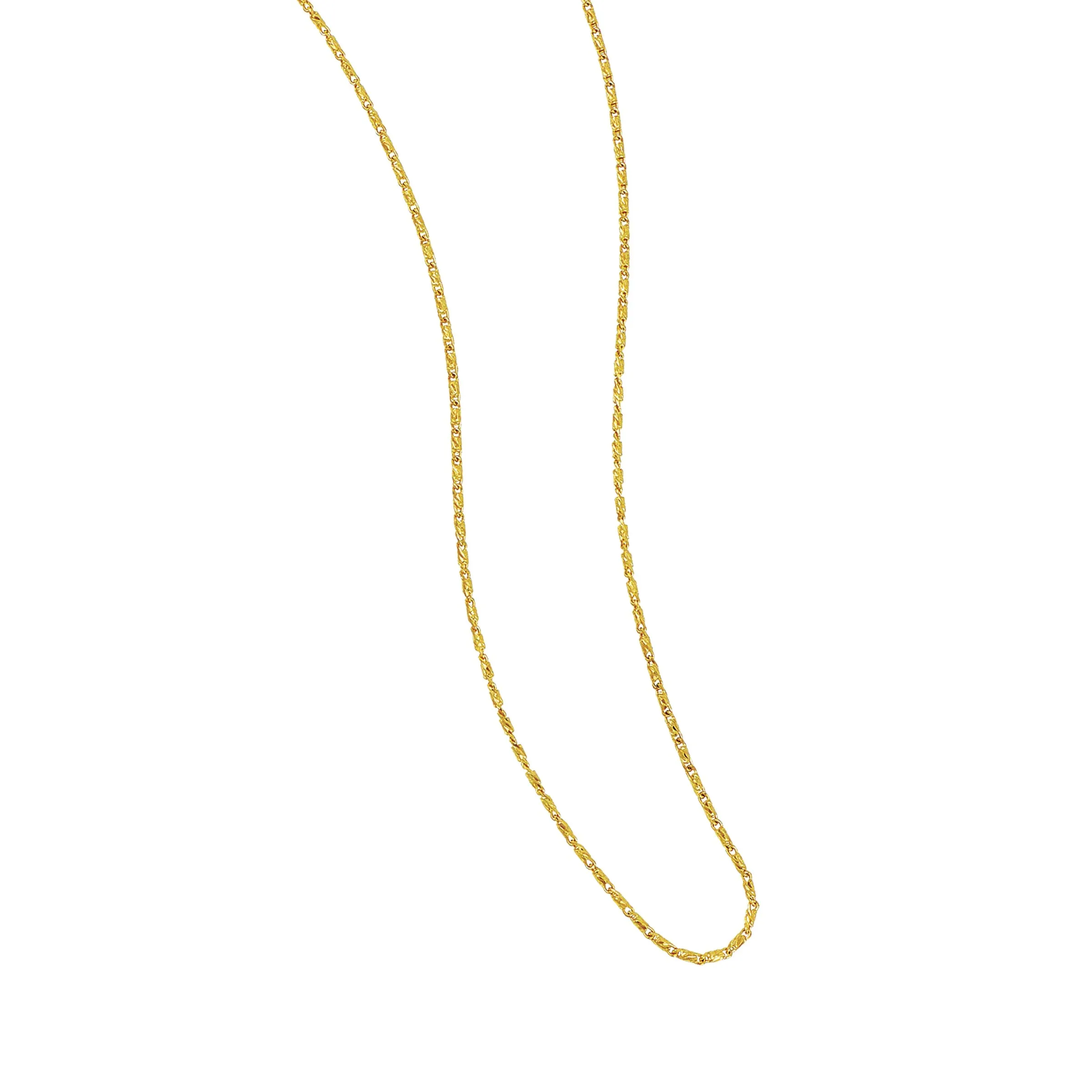 14k Yellow Gold 1.4mm Raso Chain 18"