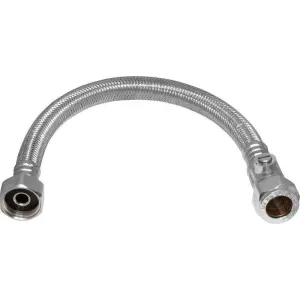 300mm Flexi Isolation Pipe Tap Connector Hose 1/2″ x 15mm Bore