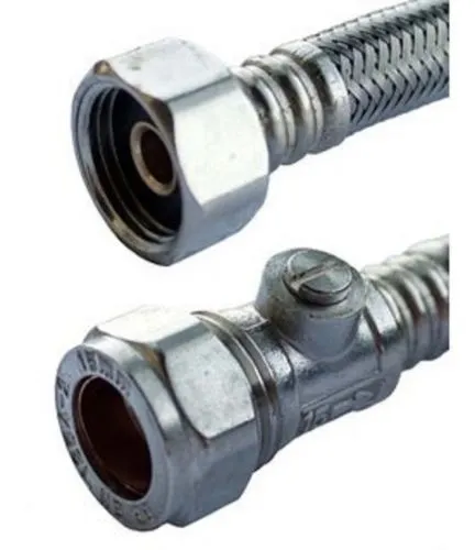 300mm Flexi Isolation Pipe Tap Connector Hose 1/2″ x 15mm Bore