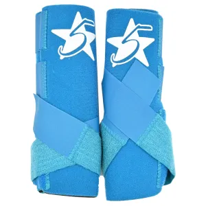 5 Star Turquoise Patriot Sport Boots– Front
