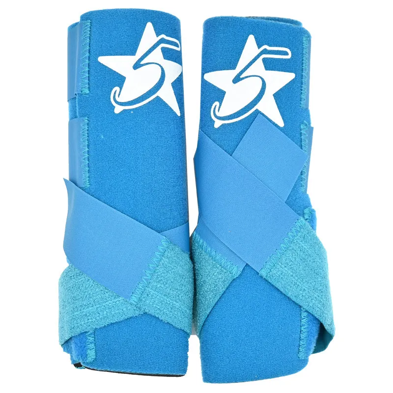 5 Star Turquoise Patriot Sport Boots– Front