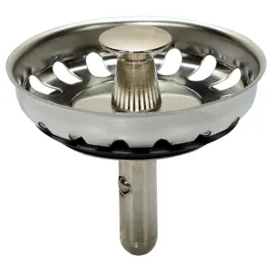 52mm Small Kitchen Sink Basket Strainer Plug Stainless Steel