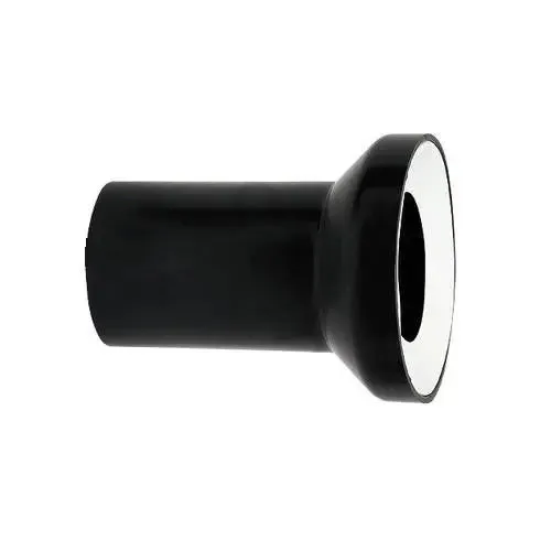 90mm Black Toilet Waste Pipe Toilet Pan Connector Black Straight