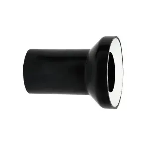 90mm Black Toilet Waste Pipe Toilet Pan Connector Black Straight
