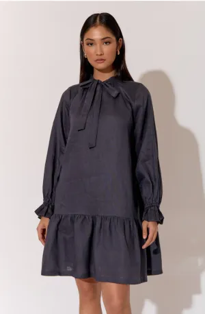 AJD-1111CHA IVY LINEN DRESS