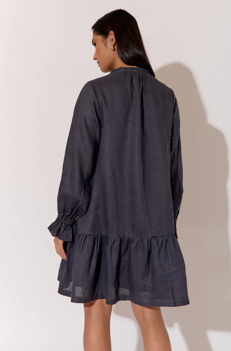 AJD-1111CHA IVY LINEN DRESS