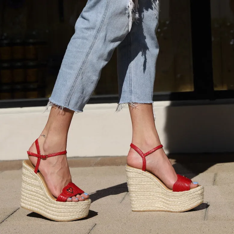 Amy Espadrilles - Red [ No Return - No Exchange ]