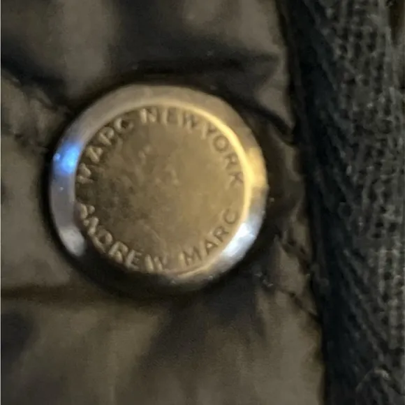 Andrew Marc Black Quilted Puffer Jacket
