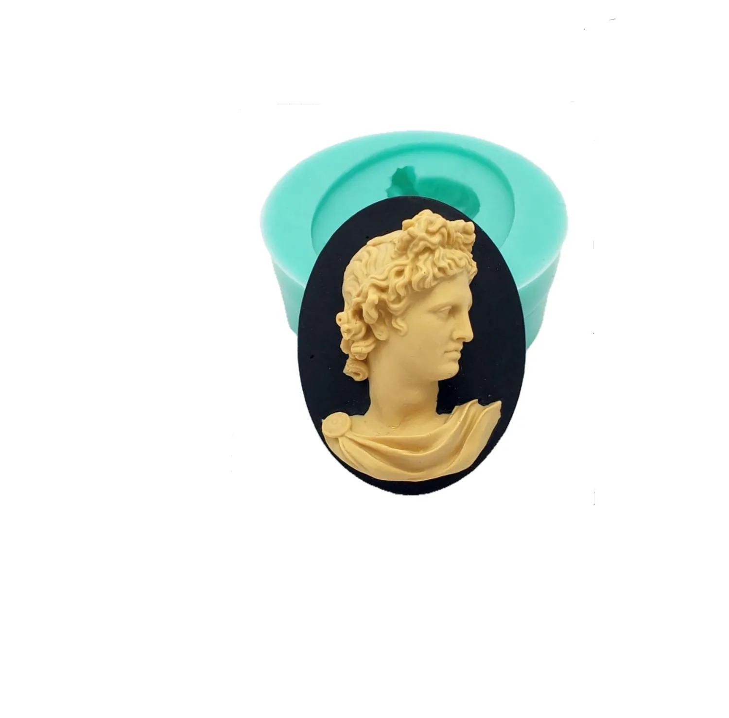 Apollo Bust Cameo Silicone Mould for Crafts, Jewelry, Resin,  Polymer Clay.