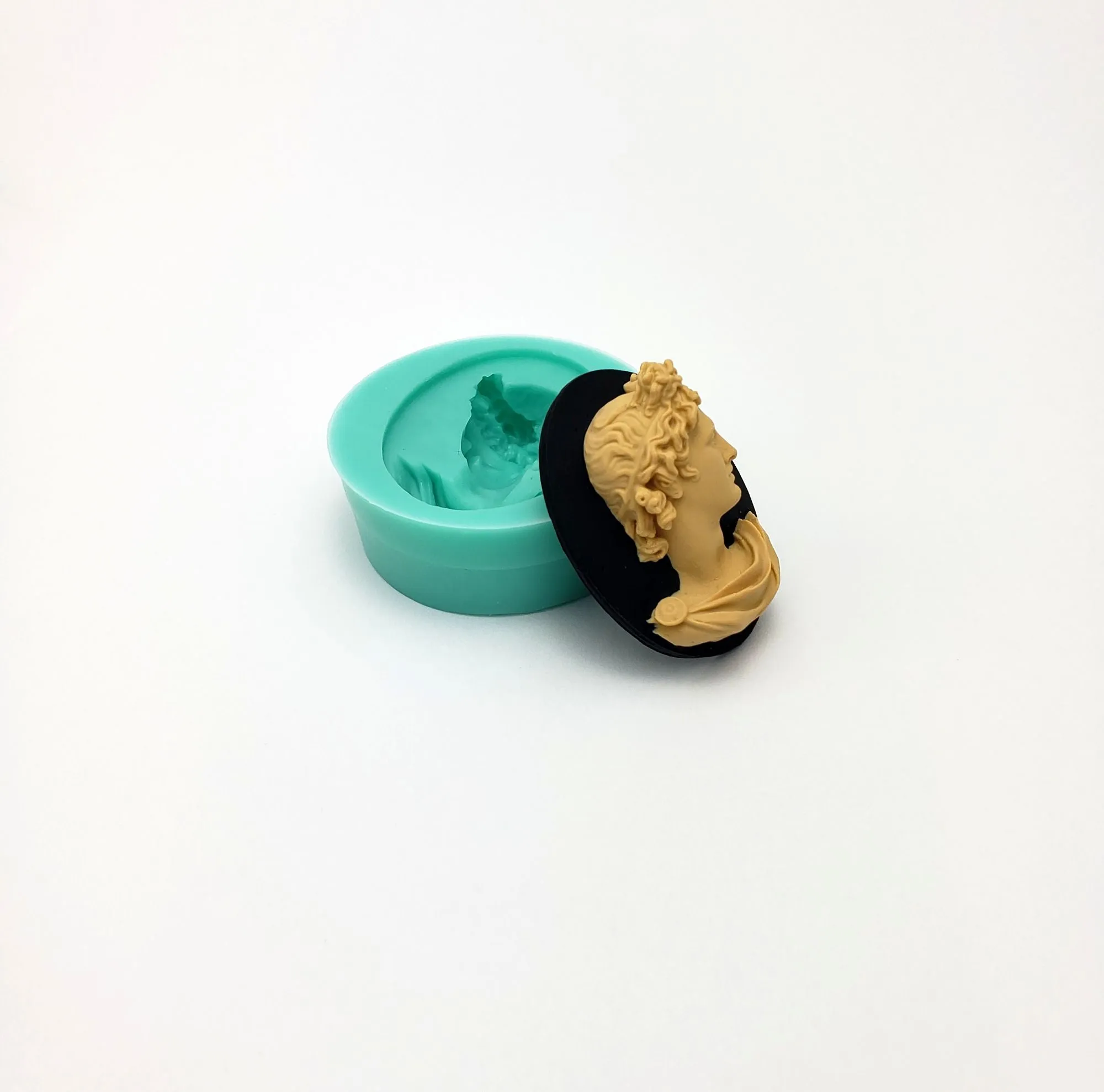 Apollo Bust Cameo Silicone Mould for Crafts, Jewelry, Resin,  Polymer Clay.