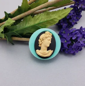 Apollo Bust Cameo Silicone Mould for Crafts, Jewelry, Resin,  Polymer Clay.