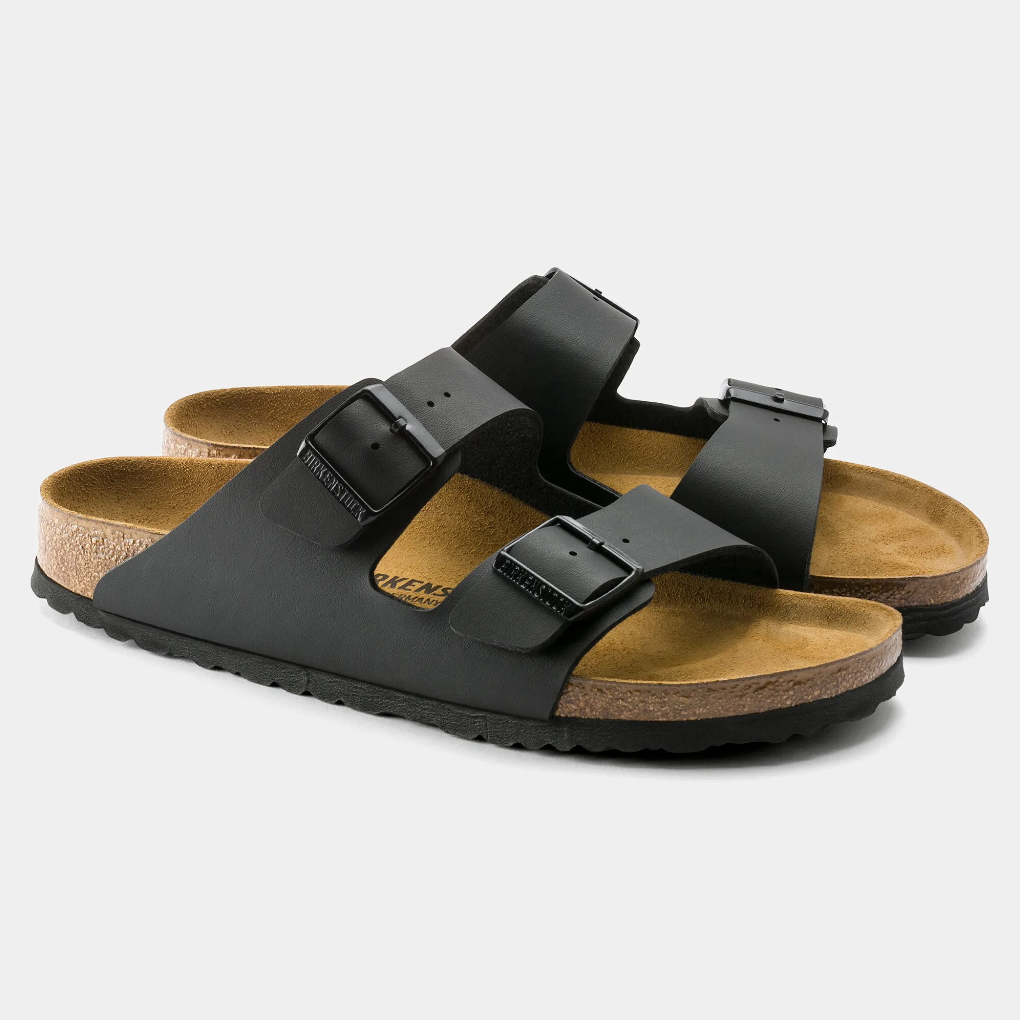 Arizona Birko-Flor Black Sandals