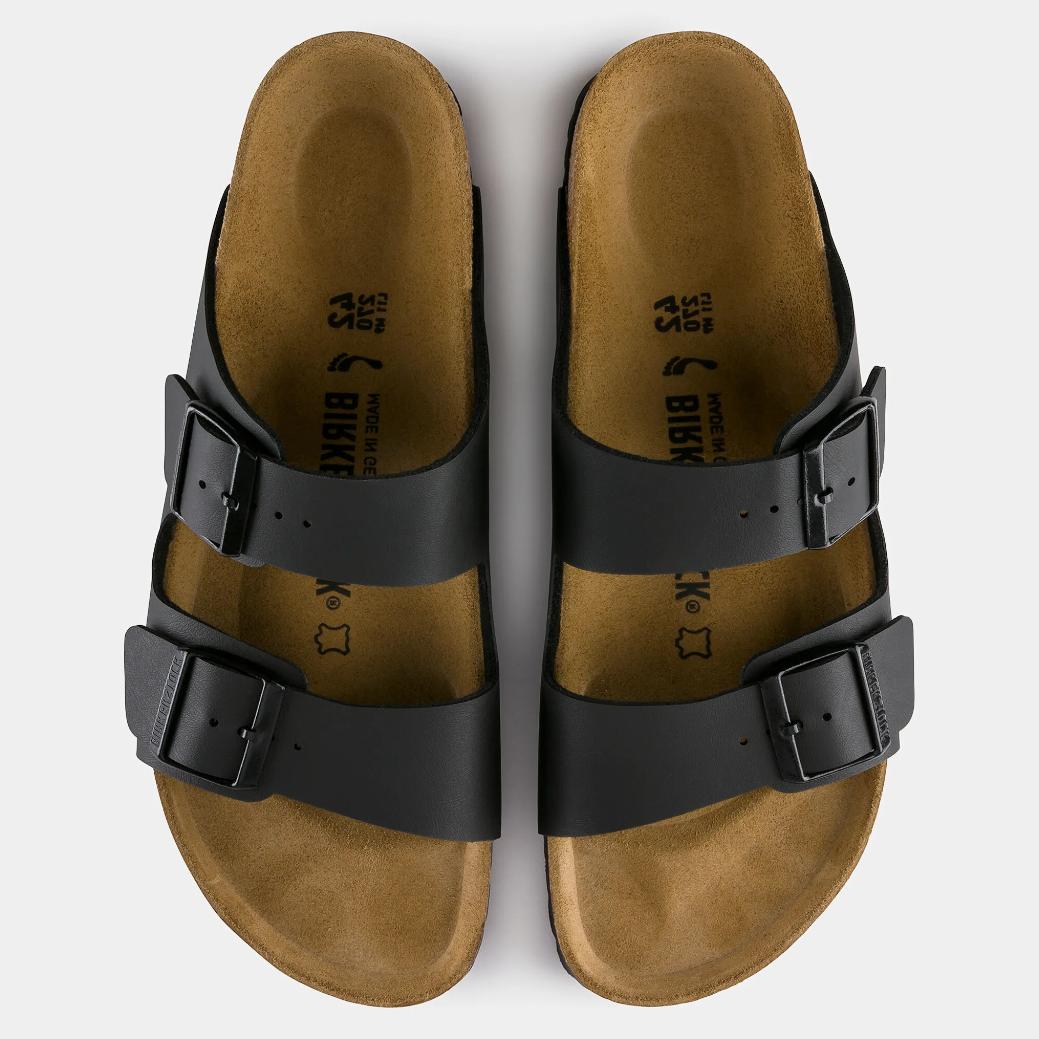 Arizona Birko-Flor Black Sandals