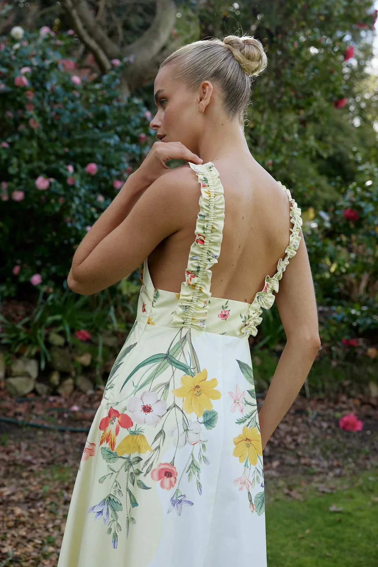 Aston Studio Betty Dress - Buttermilk Fleur