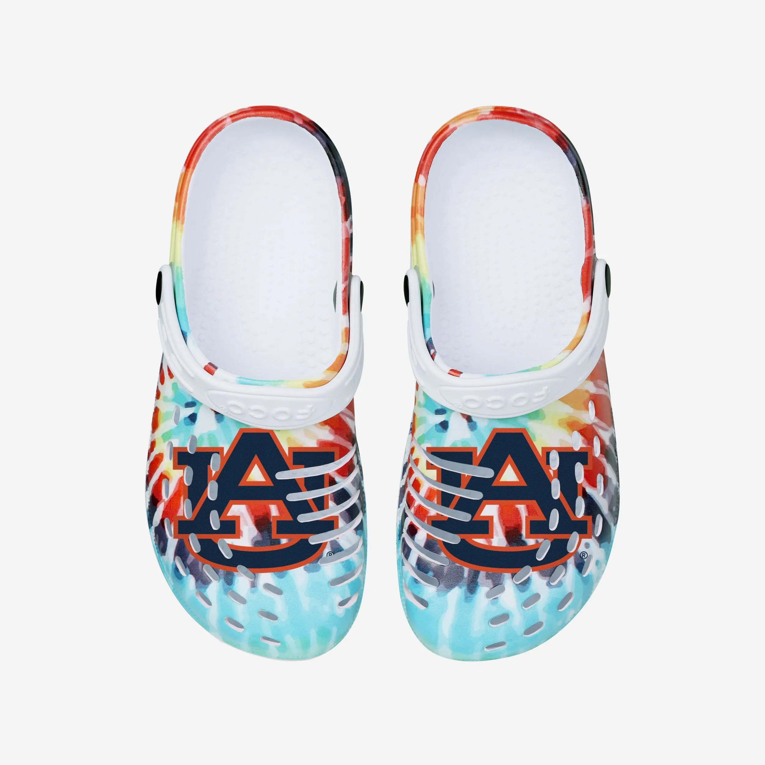 Auburn Tigers Womens Tie-Dye Clog With Strap