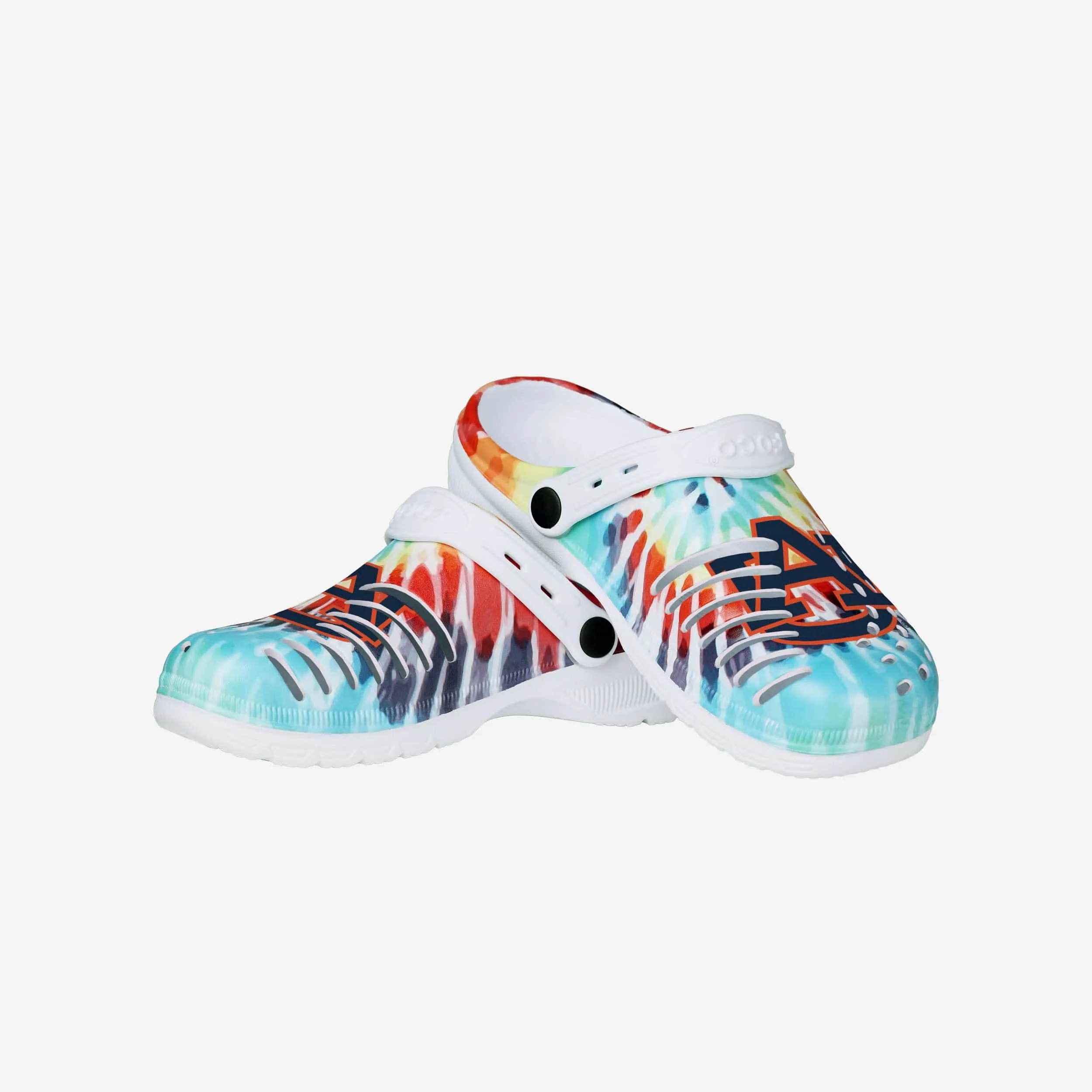 Auburn Tigers Womens Tie-Dye Clog With Strap