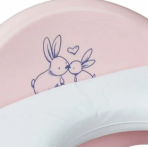 Baby Child Toilet Soft Training Seat  Bunny Pink