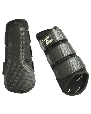 Back on Track 3D Mesh Splint Brush Boots- Black