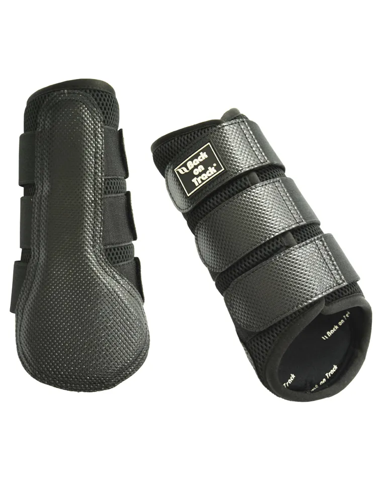 Back on Track 3D Mesh Splint Brush Boots- Black