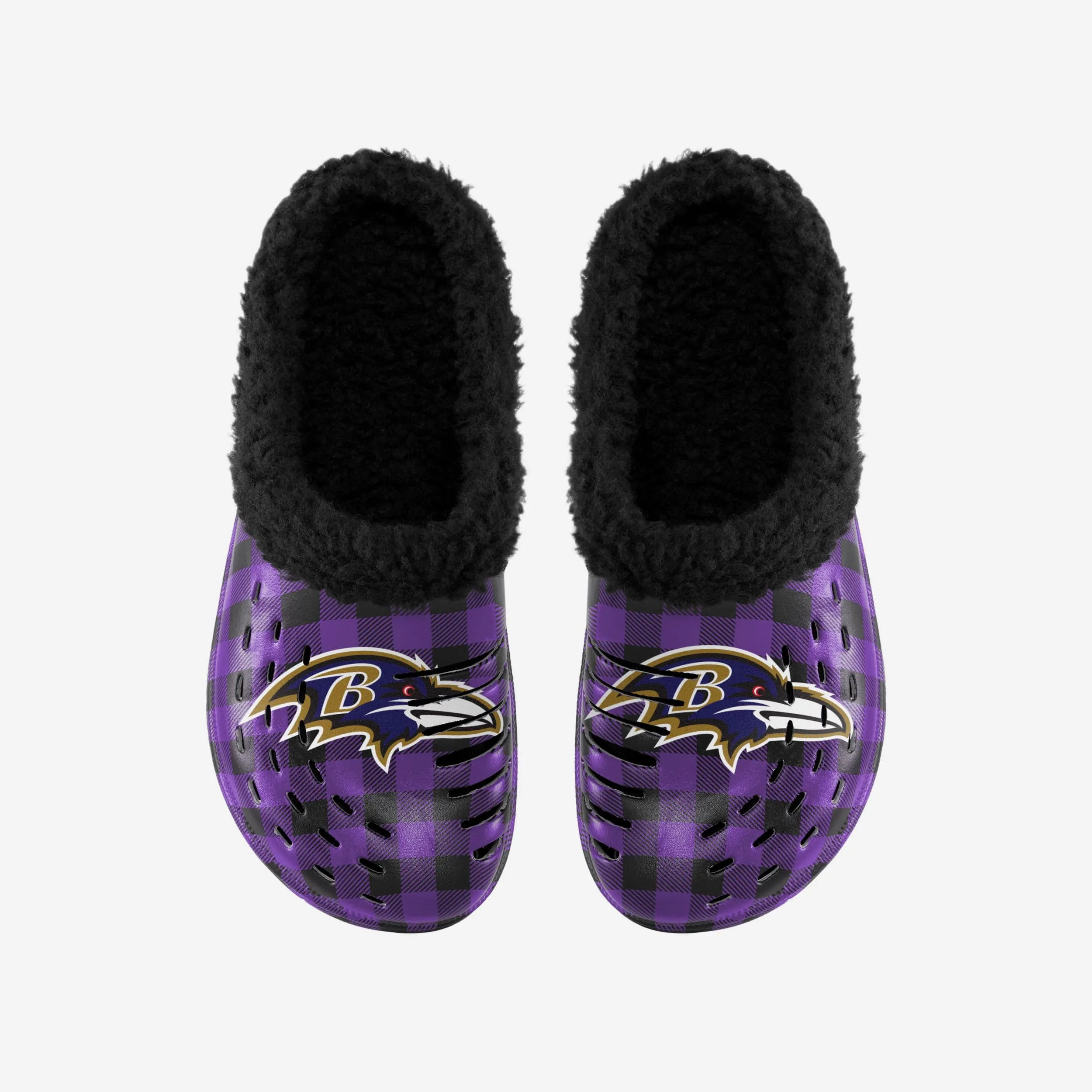 Baltimore Ravens Sherpa Lined Buffalo Check Clog