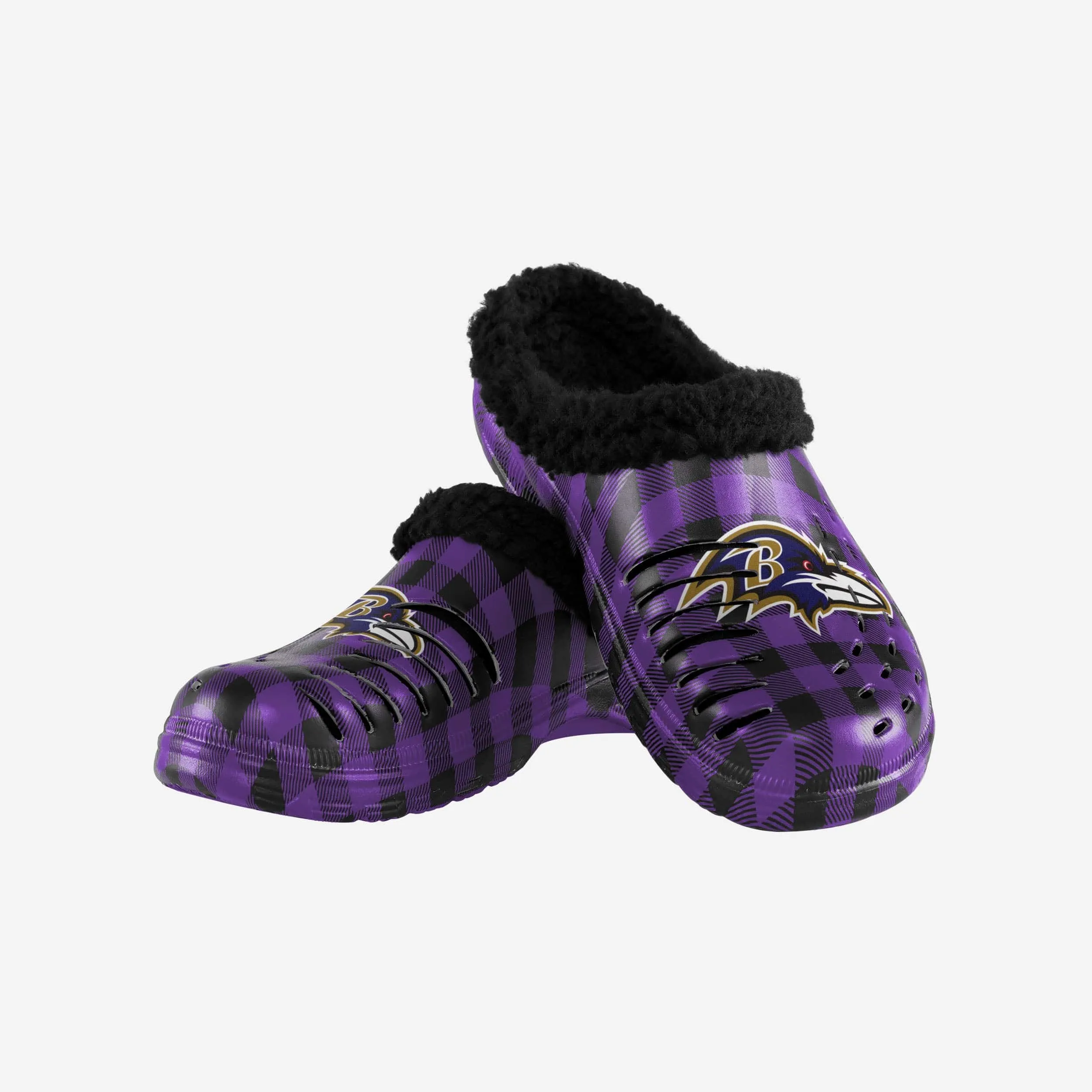 Baltimore Ravens Sherpa Lined Buffalo Check Clog