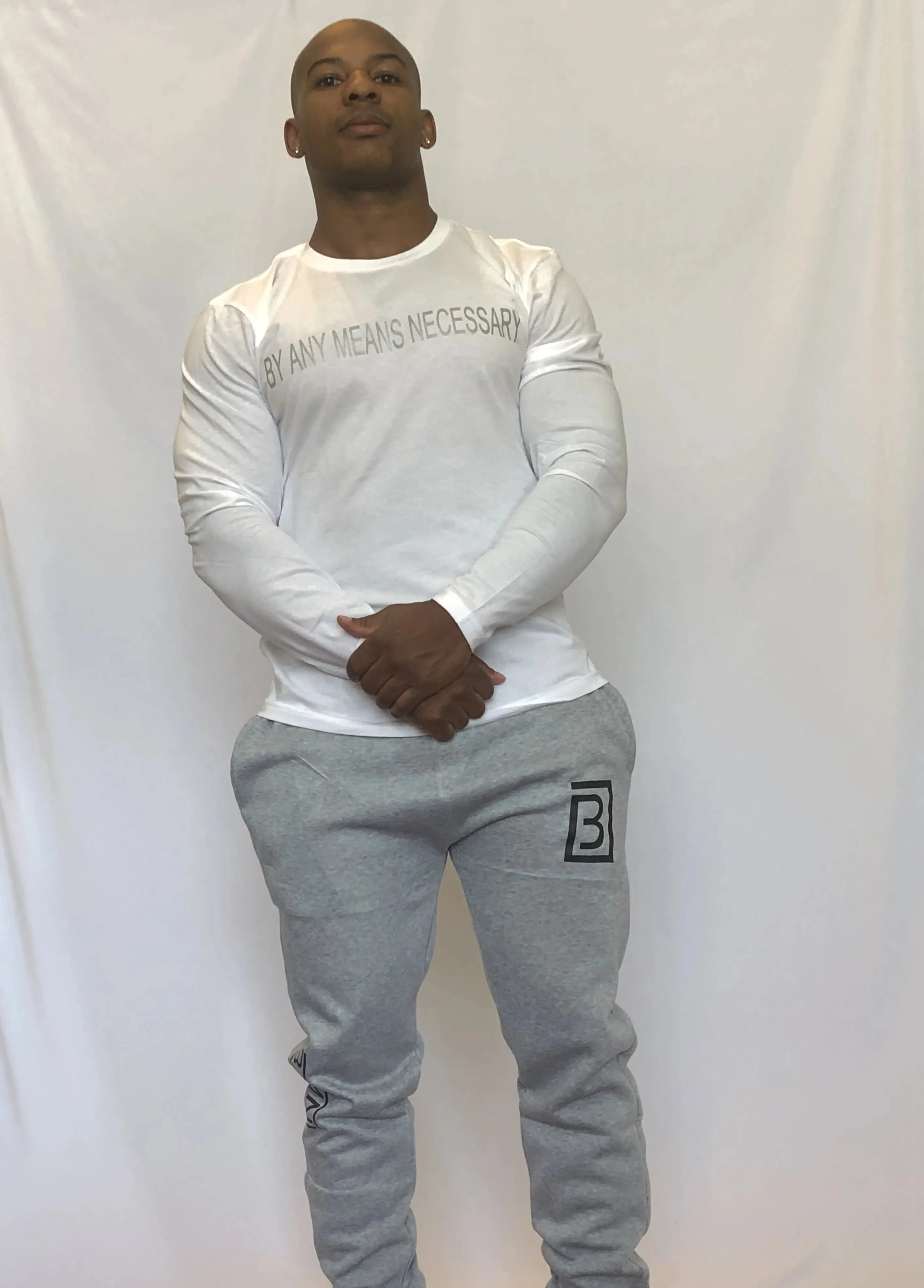 BAMN White Long-Sleeve Tee