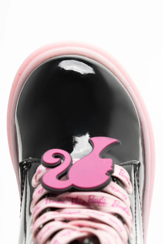 Barbie Lace Up Boots Black