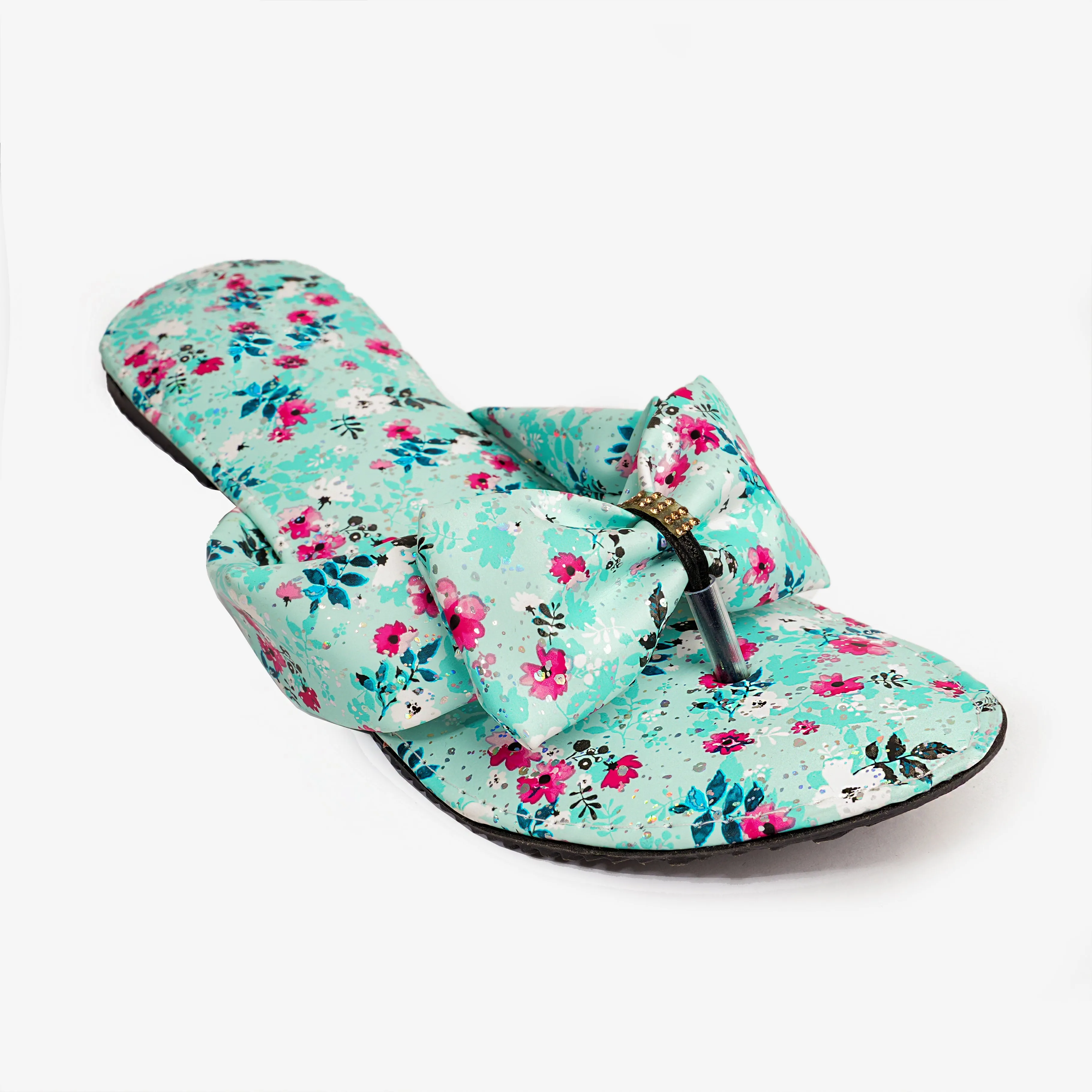 Blossom Bow Flat - Soft Sage Green