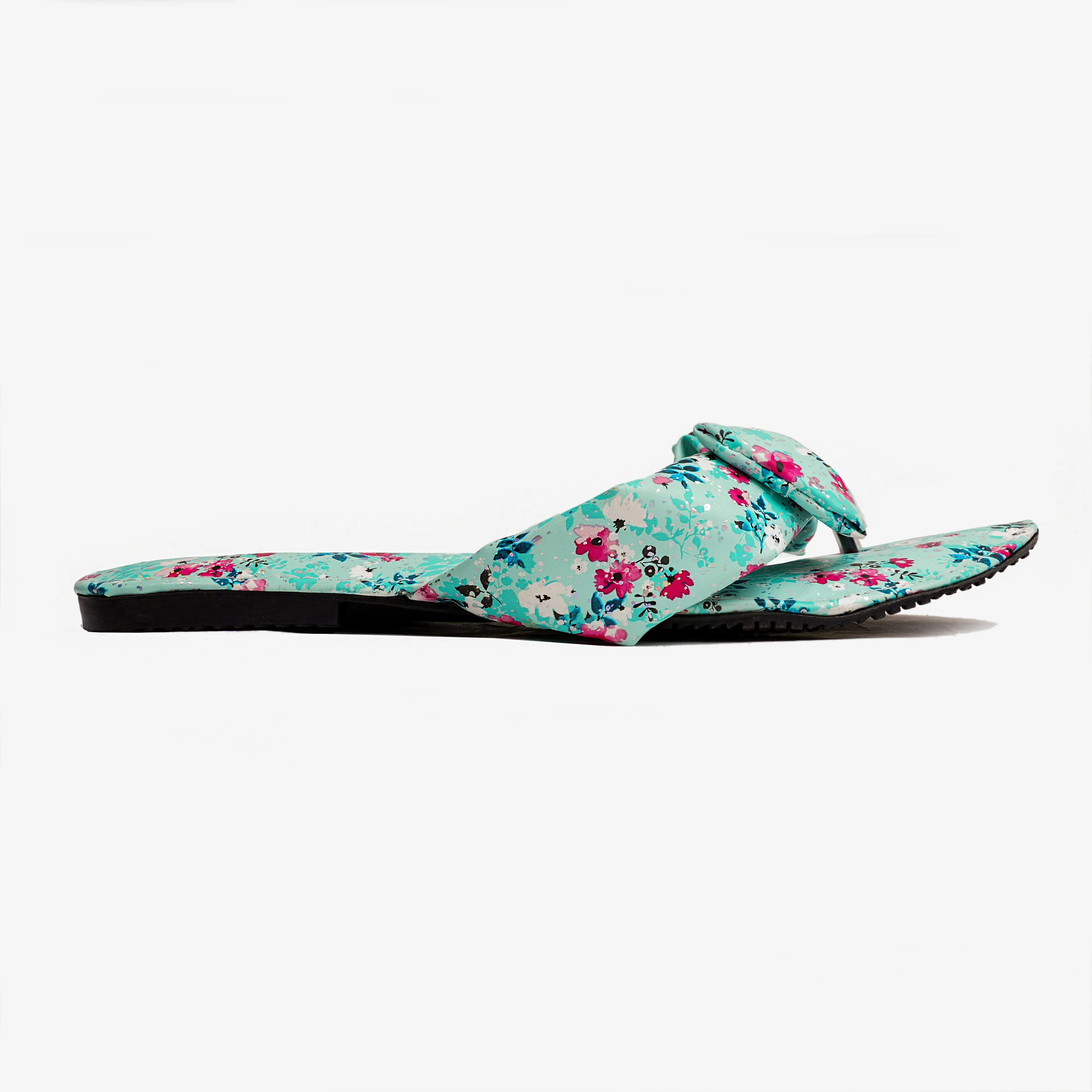 Blossom Bow Flat - Soft Sage Green