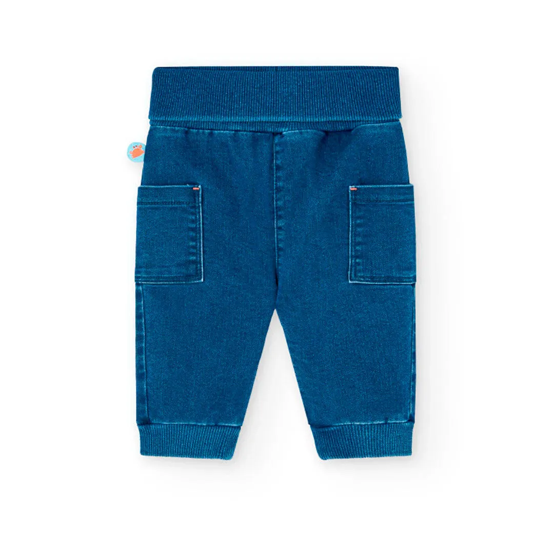 Boboli Baby Boys 2 Piece Long Sleeve Top and Jeans Outfit