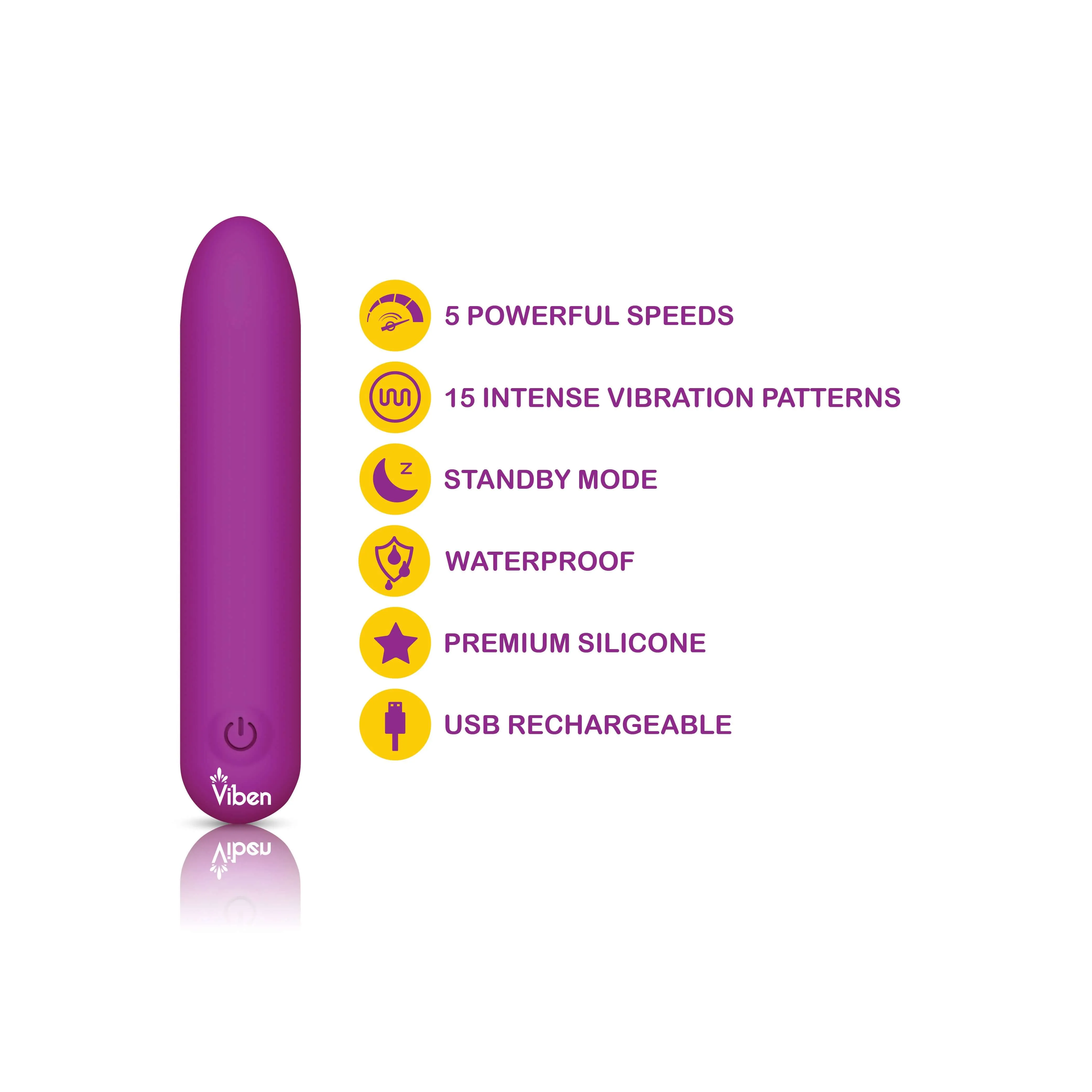 Bombshell Bullet Vibrator - Berry - Mighty Bullet