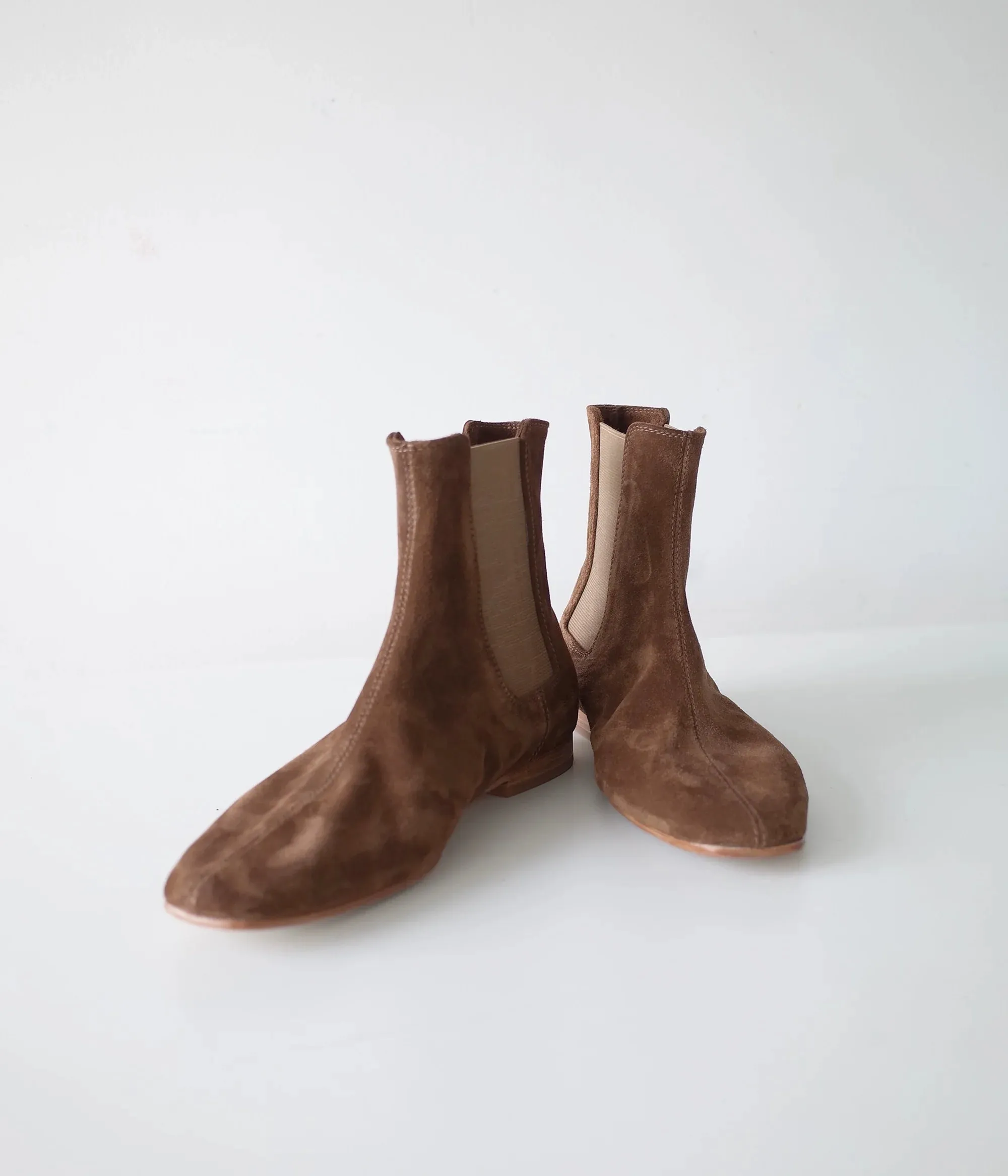 Brown Suede Chelsea Boots