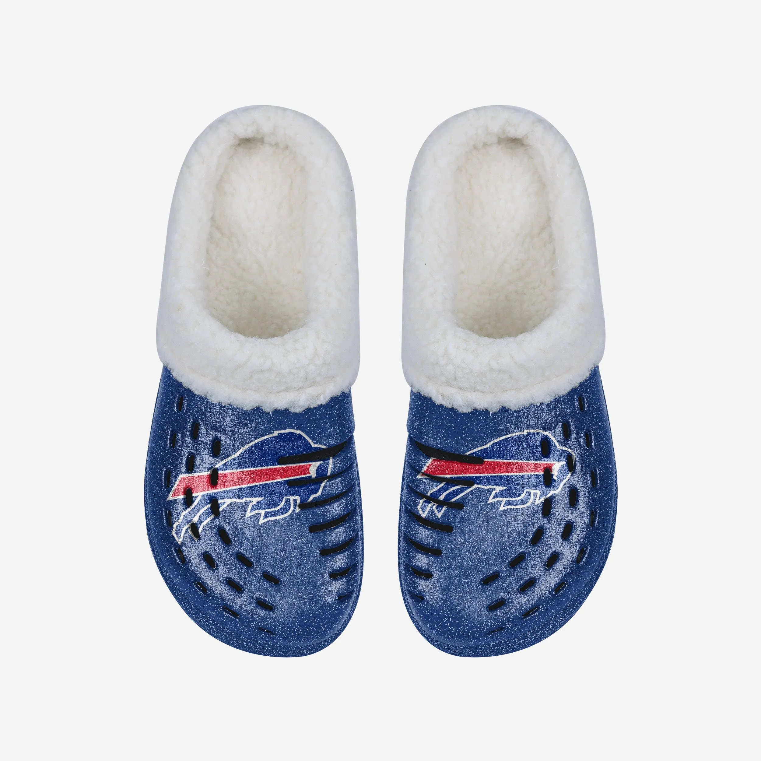 Buffalo Bills Womens Sherpa Lined Glitter Clog