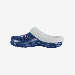 Buffalo Bills Womens Sherpa Lined Glitter Clog