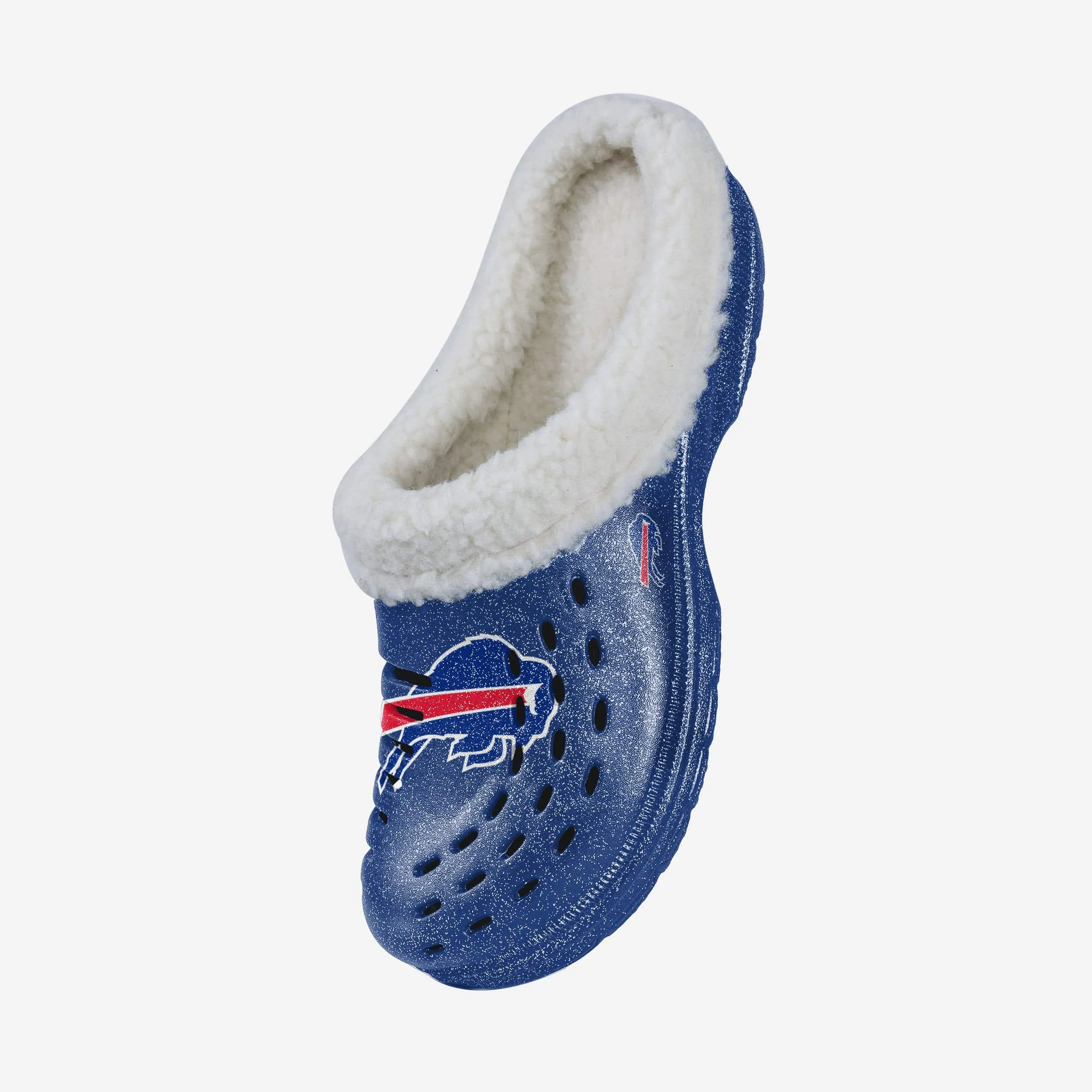 Buffalo Bills Womens Sherpa Lined Glitter Clog