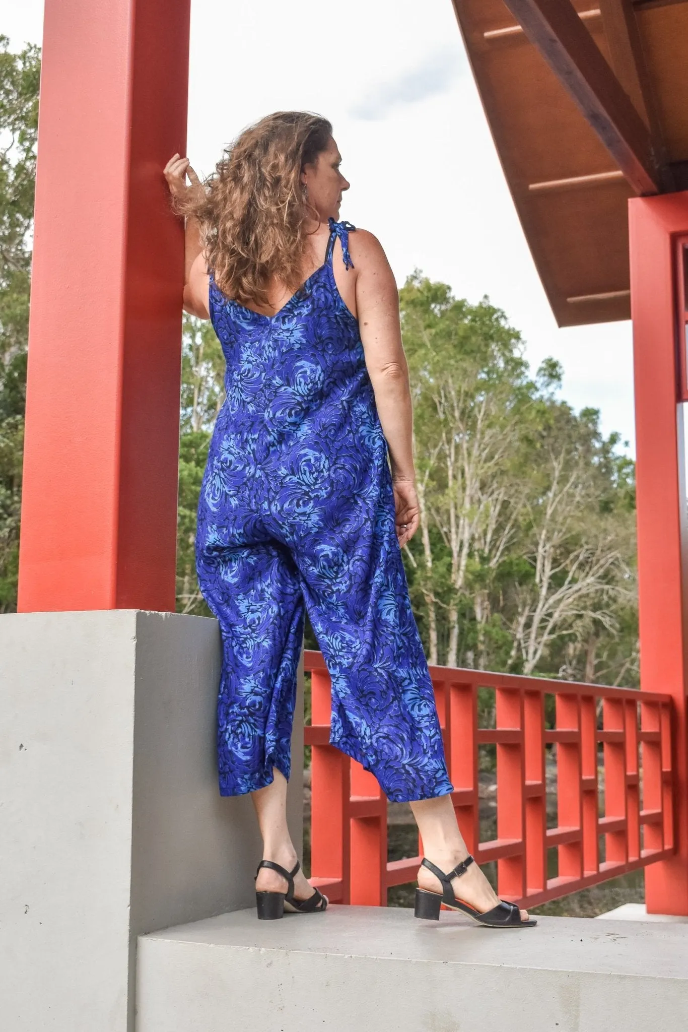 Calm Pantsuit - Swirl Blue