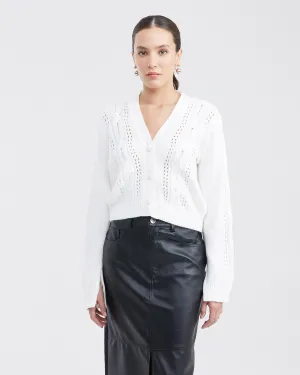 CARDIGAN SOFT IN WHITE