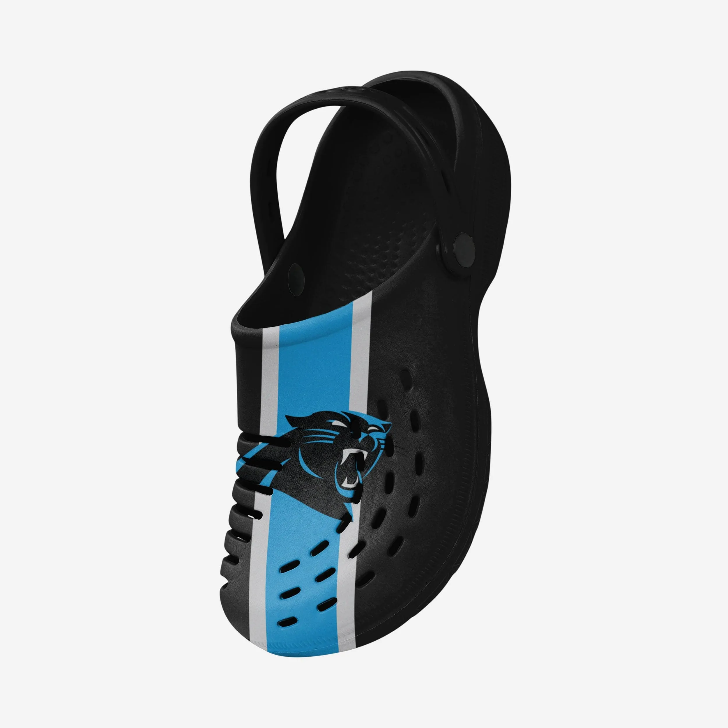 Carolina Panthers Team Stripe Clog With Strap