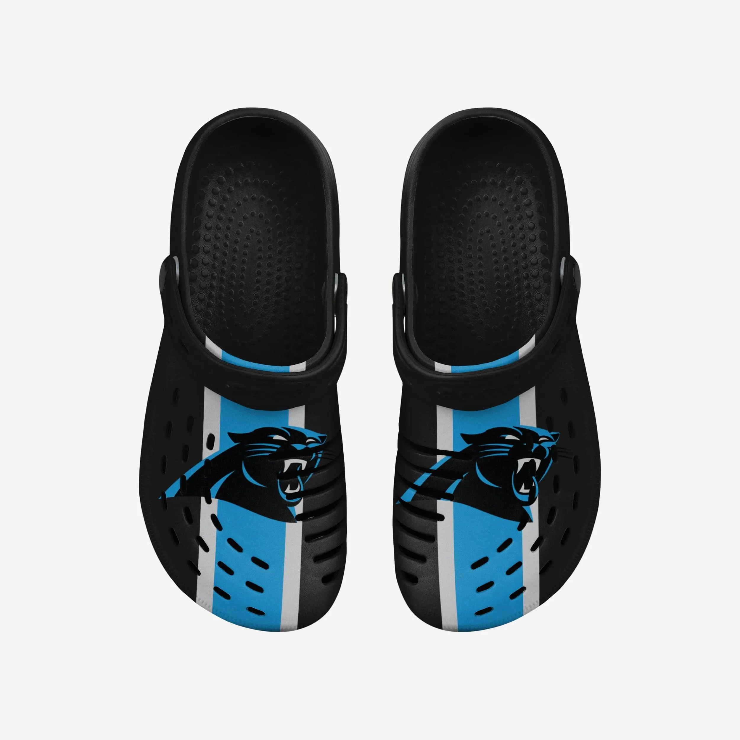 Carolina Panthers Team Stripe Clog With Strap