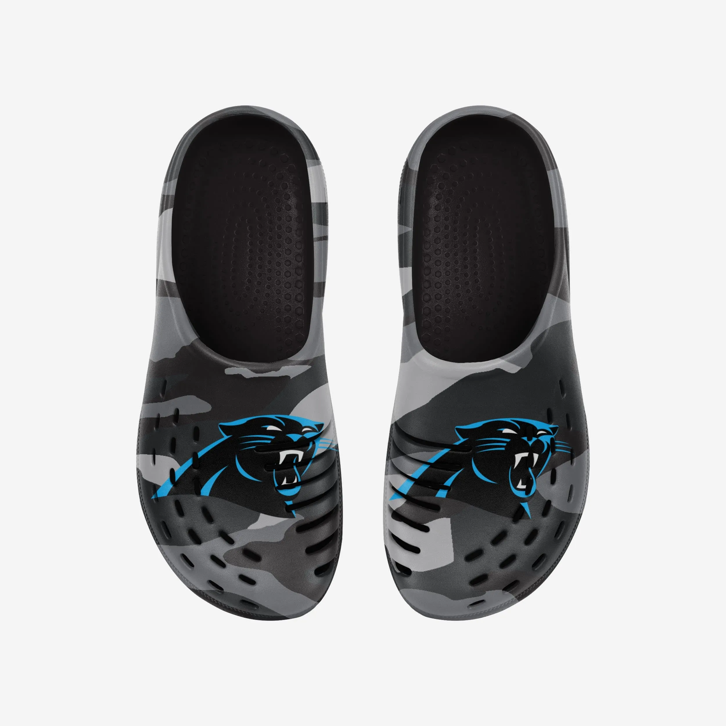 Carolina Panthers Tonal Camo Clog