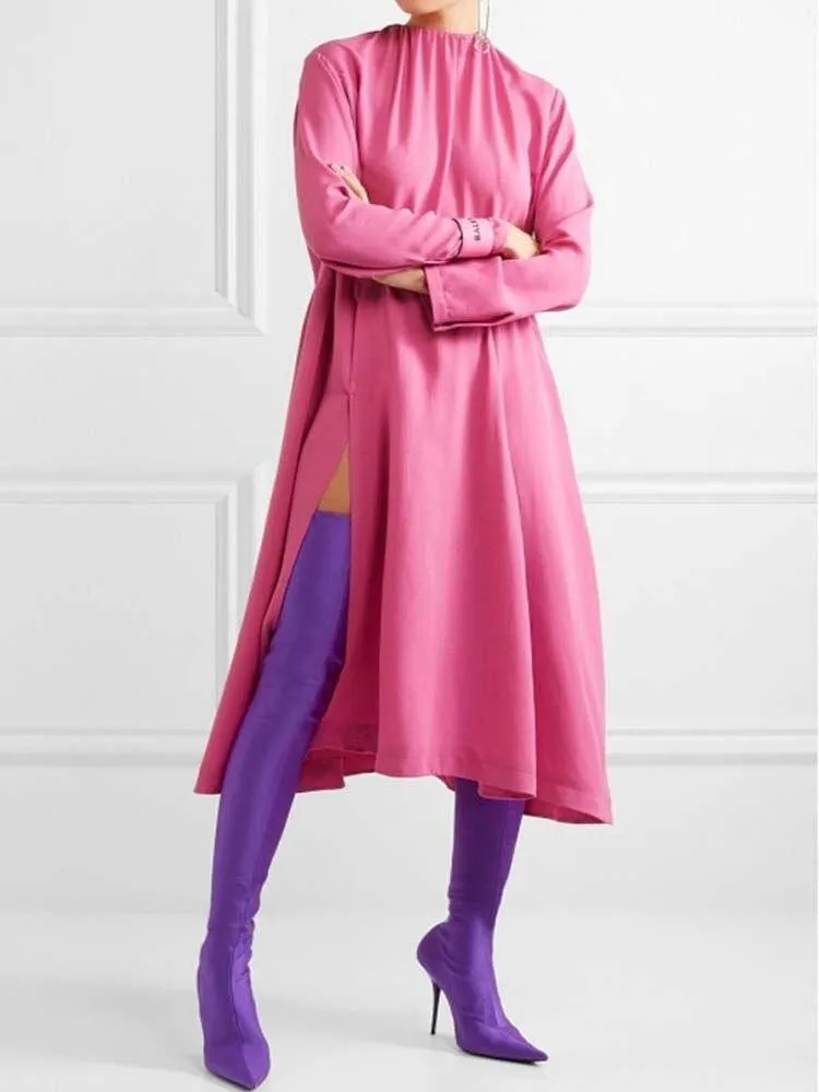 Catwalk over-the-knee fashion boots
