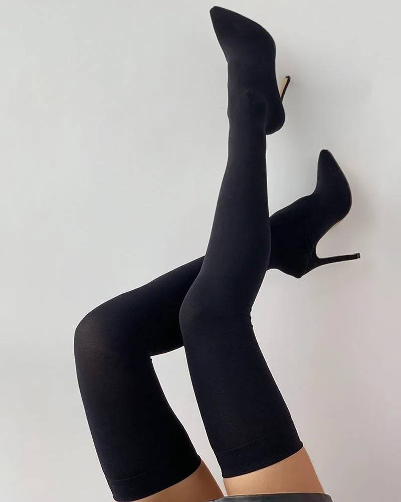 Catwalk over-the-knee fashion boots