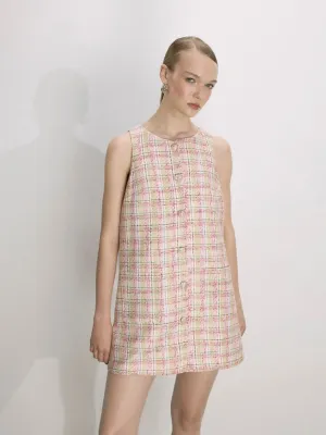 Chloe Cotton Tweed Mini Dress