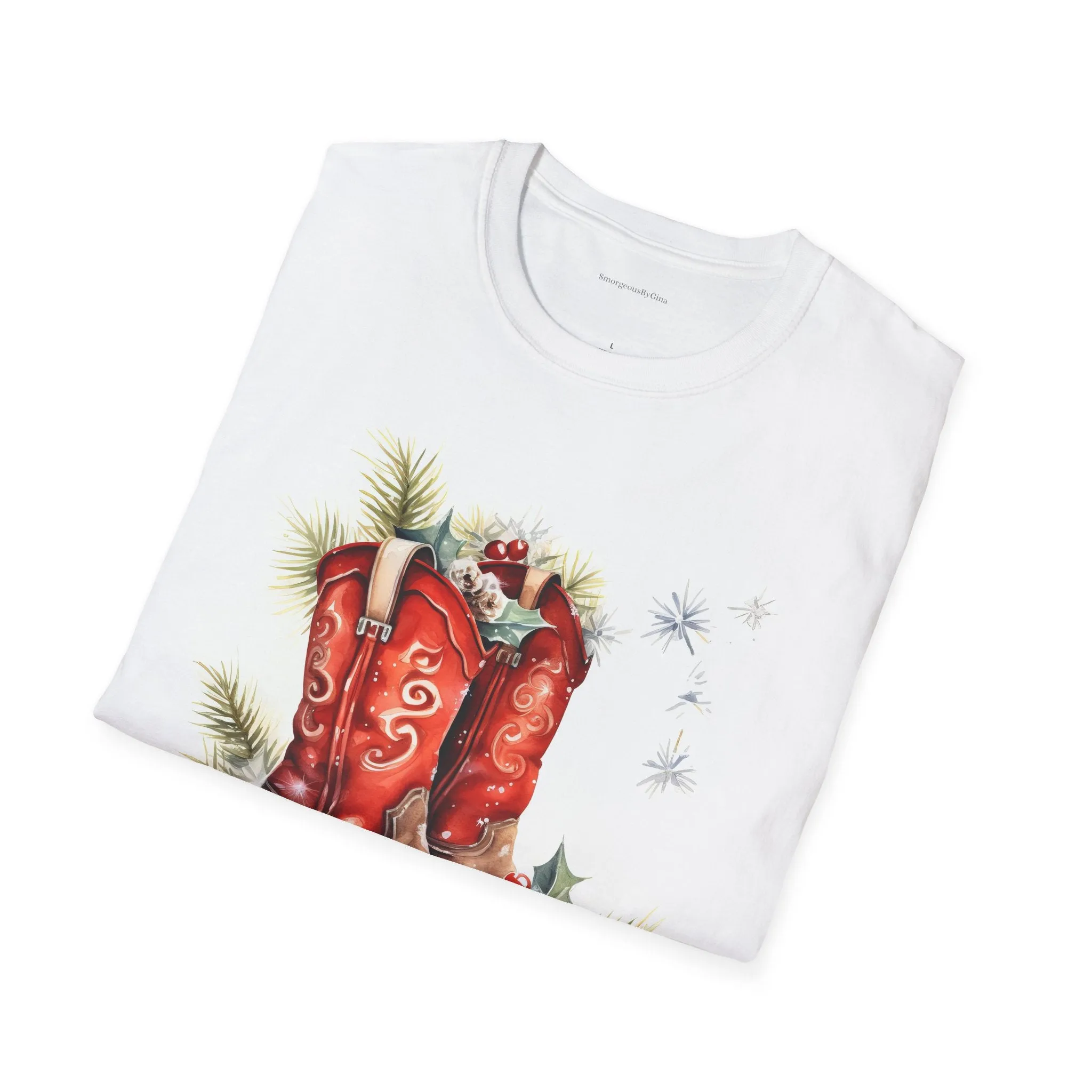Christmas Boots Joyful Softstyle T-Shirt