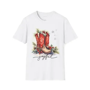 Christmas Boots Joyful Softstyle T-Shirt