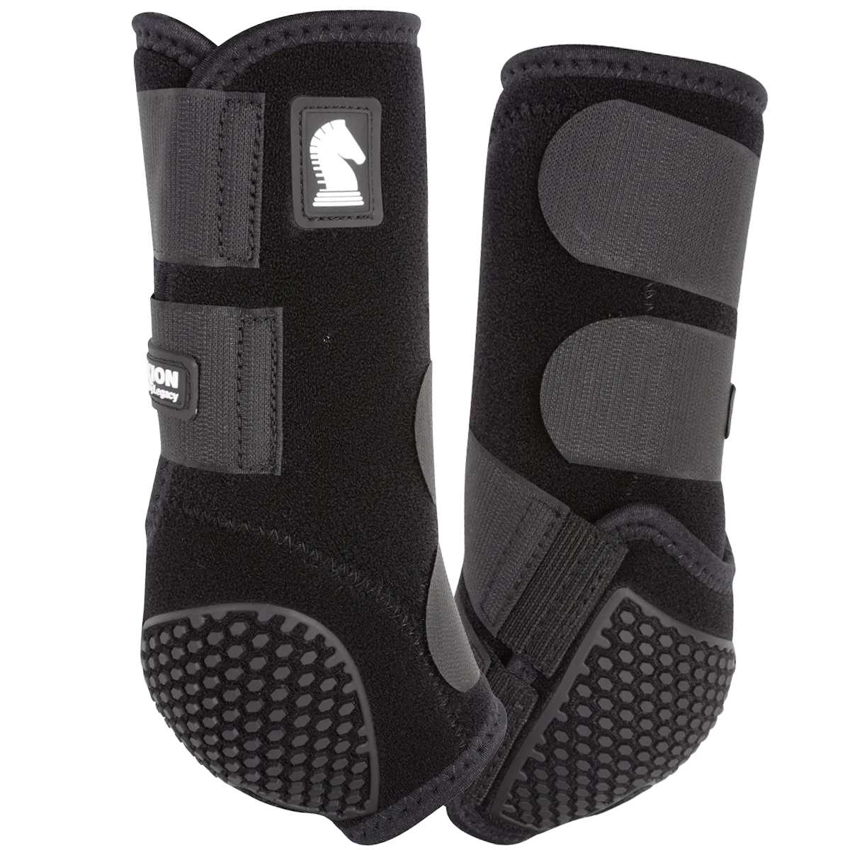 Classic Equine Flexion by Legacy Front Protective Boots- Black