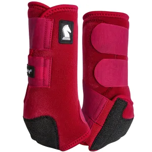 Classic Equine Legacy2 Hind Protective Boots- Crimson
