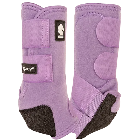 Classic Equine Legacy2 Hind Protective Boots- Lavender