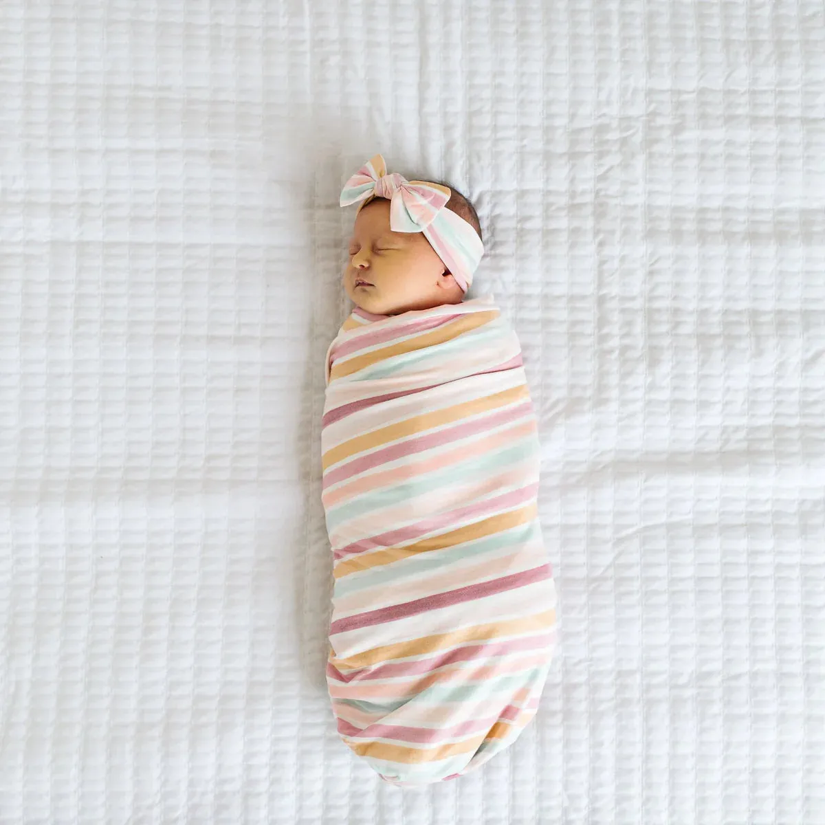 Copper Pearl - Knit Headband Bow - Belle