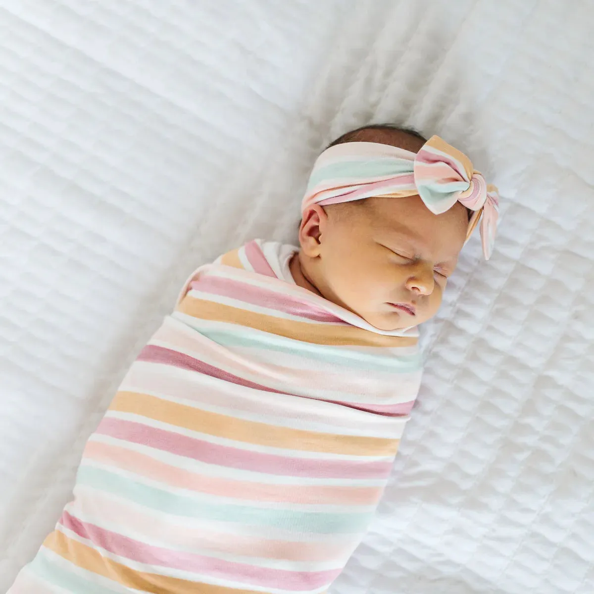 Copper Pearl - Knit Headband Bow - Belle